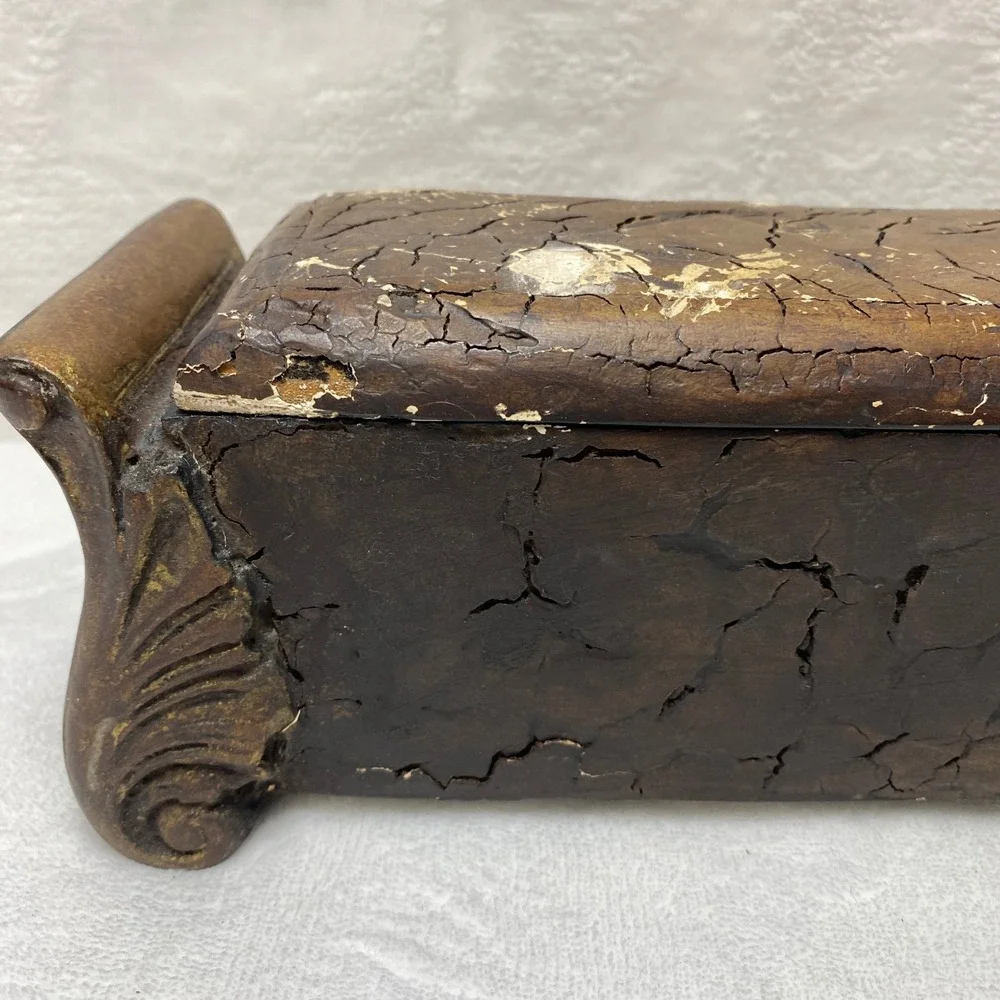 Sterling Industries Philippines Decorative Trinket Box Brown Crackle Finish